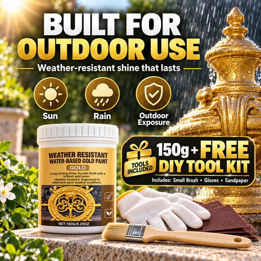 💥HOT SALE🔥Water-Based Weather-Resistant Gold Paint🍀