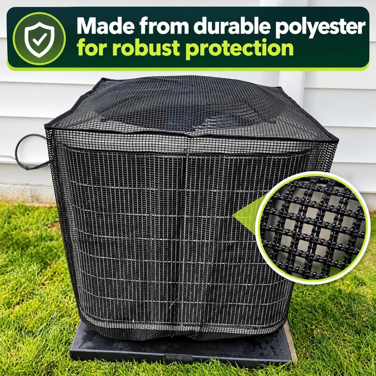 Heavy-Duty Full Mesh Outdoor Air Conditioner Cover – All-Season AC Protector❄️