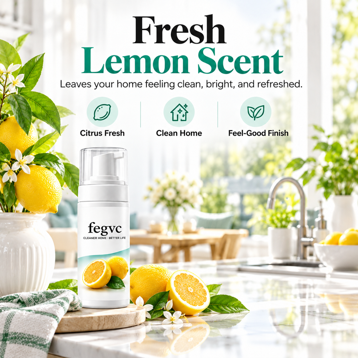 🧼 Multi-Surface Foaming Cleaner 🍋🛒