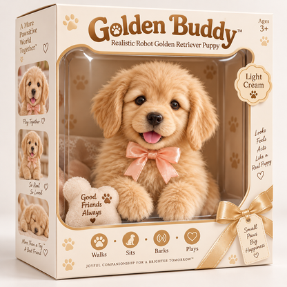 🐕49% OFFGolden Buddy™ 🐾 Realistic Robot Golden Retriever Puppy❄️