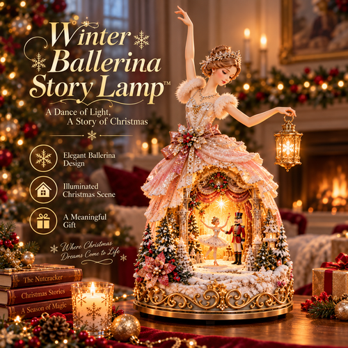 🔥LAST DAY 49% OFF 🩰 Winter Ballerina Story Lamp™ – Lighted Nutcracker Christmas Tabletop Decor ⏳