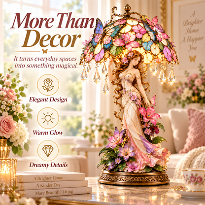 🔥 Last Day 49% OFF🦋 Butterfly Blossom Glow™ – Illuminated Floral Fairy Table Lamp🍀