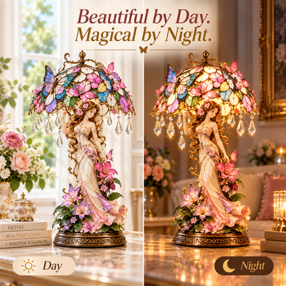 🔥 Last Day 49% OFF🦋 Butterfly Blossom Glow™ – Illuminated Floral Fairy Table Lamp🍀
