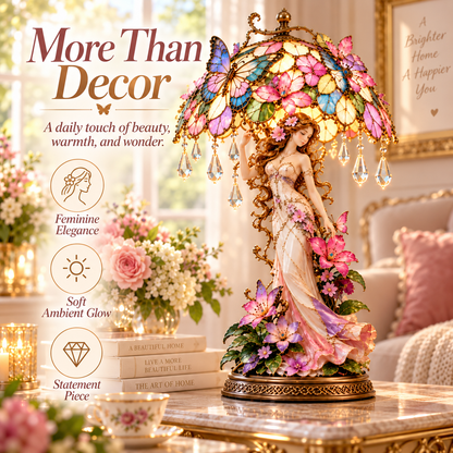 🔥 Last Day 49% OFF🦋 Butterfly Blossom Glow™ – Illuminated Floral Fairy Table Lamp🍀