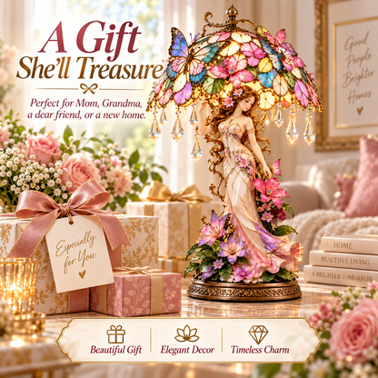 🔥 Last Day 49% OFF🦋 Butterfly Blossom Glow™ – Illuminated Floral Fairy Table Lamp🍀