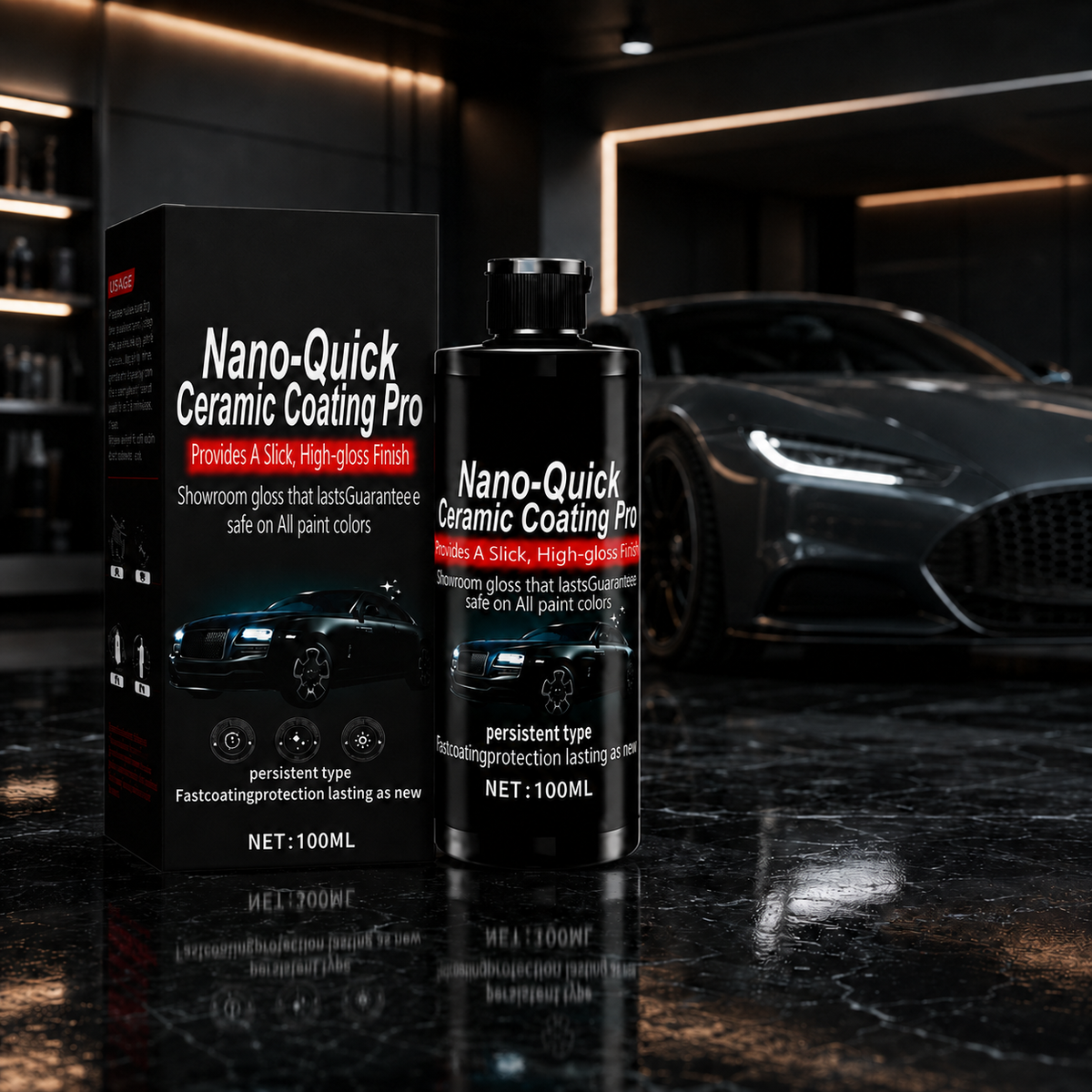 Nano-Quick Ceramic Coating Pro for automotive paint detailing