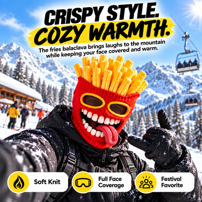 😂Funny Food Knit Balaclava – Warm Full-Face Ski Mask for Winter Adventures