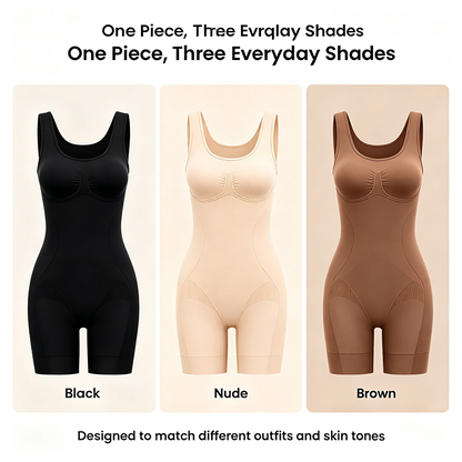 🧘Tummy Control Butt Lifter Faja Bodysuit, Back Support Scrunch Back Open Design❄️