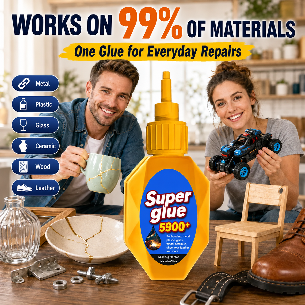 🔧 Quick-Dry Super Glue – Strong Bonds for Everyday Repairs❄️