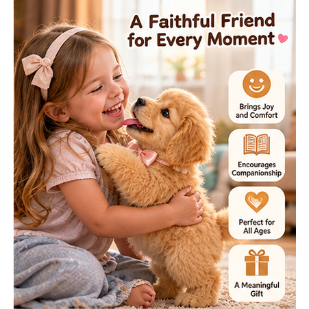 🐕49% OFFGolden Buddy™ 🐾 Realistic Robot Golden Retriever Puppy🍀