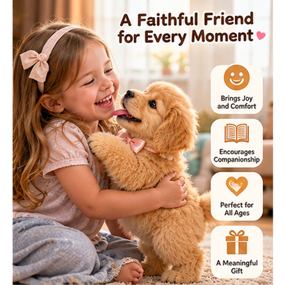 🐕49% OFFGolden Buddy™ 🐾 Realistic Robot Golden Retriever Puppy🍀