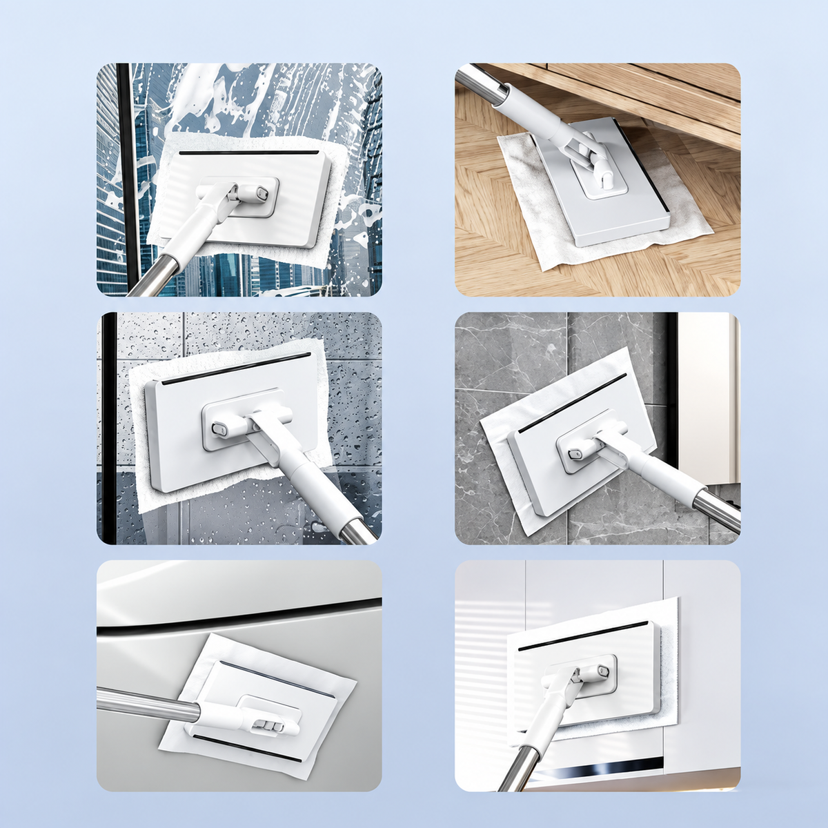 🧹 One-Click Lazy Mop – Drop the Dirty Cloth Without Touching It 🙌❄️