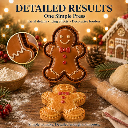 🎄Only $9.99 Last Day Promotion!🍪Christmas Baking Moulds – 9 Festive Designs 🎄