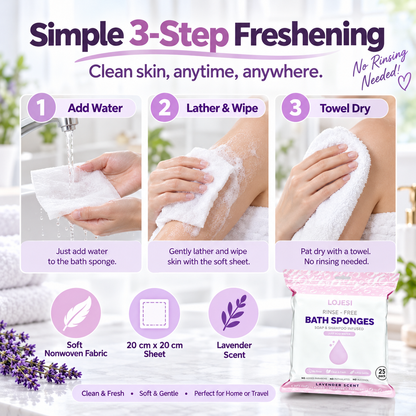 🏆Flash Sale🌈Disposable Rinse-Free Bathing Wipes🧼🍀