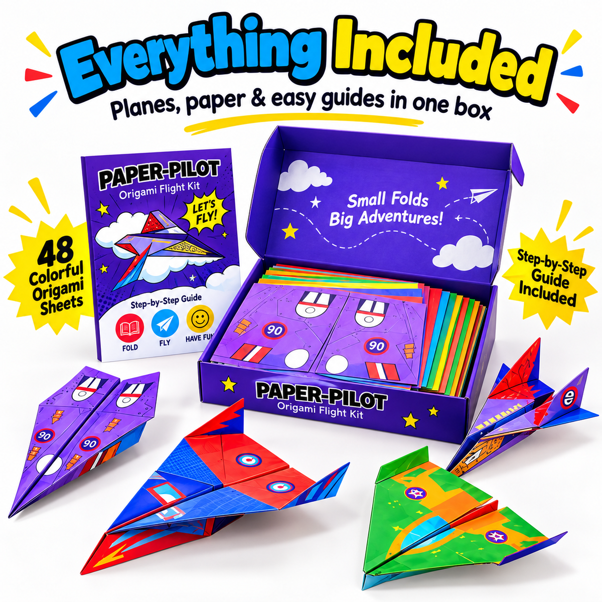 ⏰Creative DIY Paper Airplane Set For Kids🍀