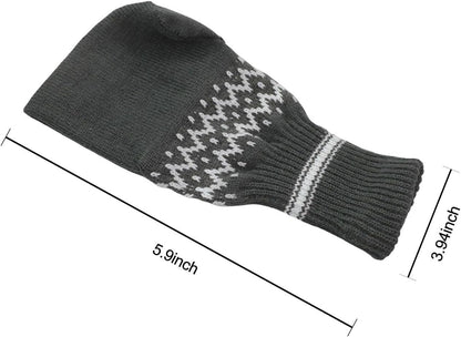 50% OFF 💥Beer Mitten Gloves, Knit Stitched Drink Mitt Holder for White Elephant Gag Gift Tailgating Idea