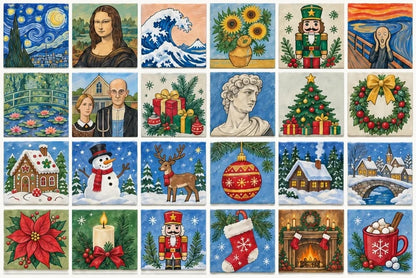 🎄 24 Days of Painting Advent Calendar – Christmas DIY Art Kit 🎨✨