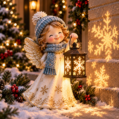 ⛄ Last Day 49% Snowman Nativity Glow™✨ – Solar Christmas Step Light with Holy Family Projection