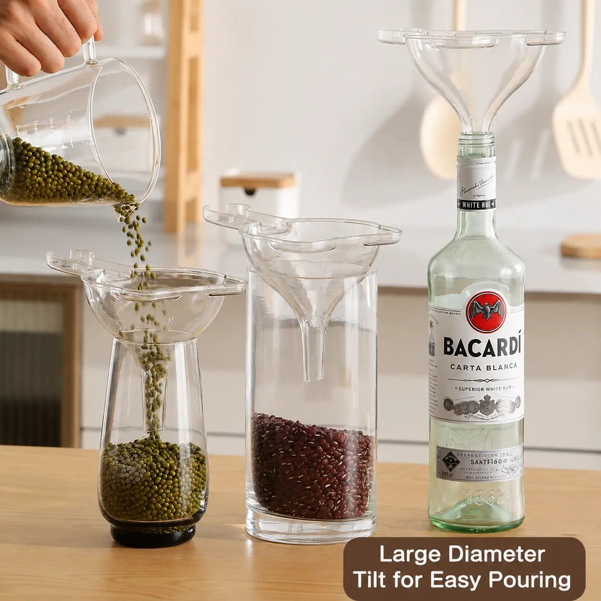 📍Cat Ear Multi-Purpose Funnel & Fine Mesh Strainer – Food-Grade Kitchen Filter for Juices, Liquids & Dry Ingredients
