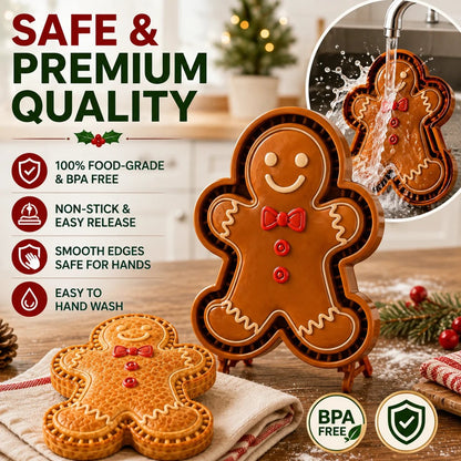 🎄Only $9.99 Last Day Promotion!🍪Christmas Baking Moulds – 9 Festive Designs 🎄