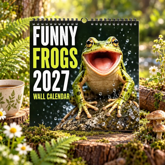 🔥HOT SALE🐸🐹 2027 Too Cute to Handle! Wall Calendar – Perfect for Lovers 📅 🍀