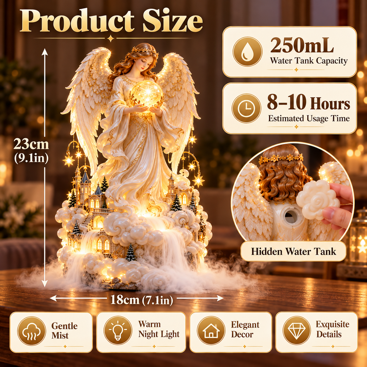 ✨ Angel of Heaven™ | Guardian Angel Mist Night Light