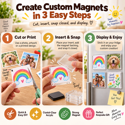 Easy DIY Photo Magnets🍀