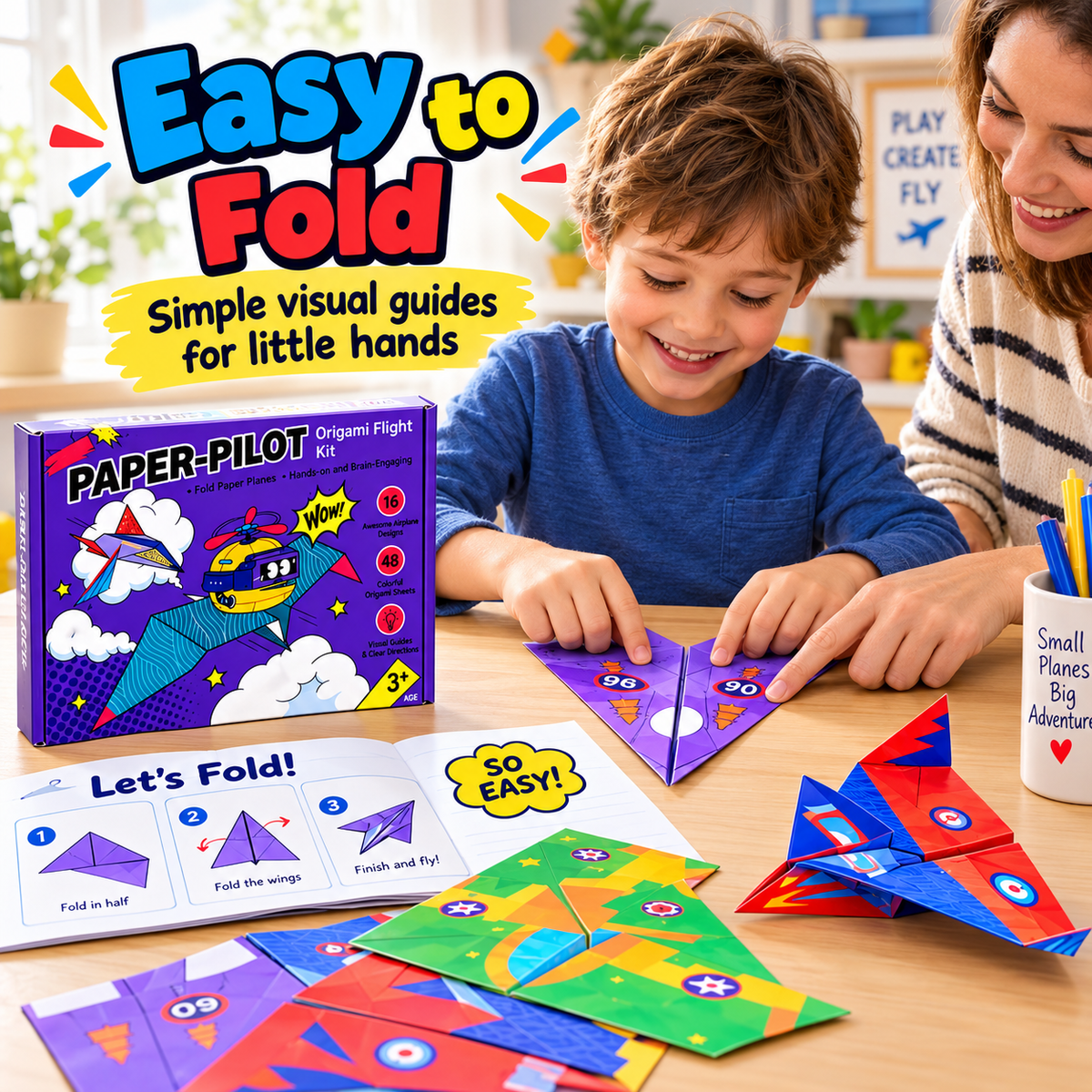 ⏰Creative DIY Paper Airplane Set For Kids🍀