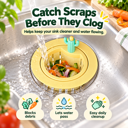🌵 Cactus Sink Strainer Basket – Catch Food Scraps, Keep Drains Clear 💧🍀