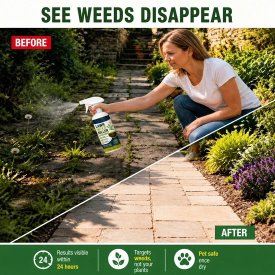 ⚡Easy and stress-free weeding- in the gardenHerbicide for domestic use❄️
