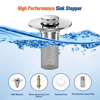 🔥Universal 2-in-1 Pop-Up Drain Stopper