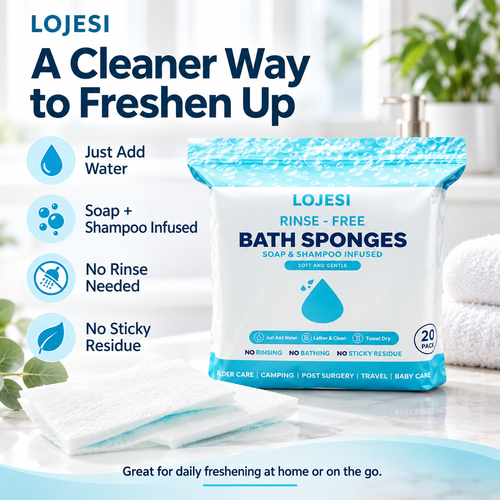 🏆Flash Sale🌈Disposable Rinse-Free Bathing Wipes🧼🍀