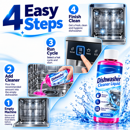 ✨ Dishwasher Deep Cleaner – Removes Grease & Limescale🍀