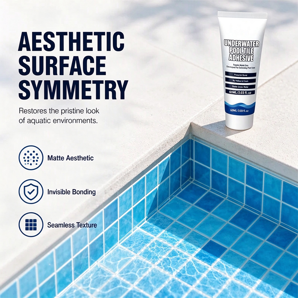 🥳SUPER OFFERTA 2026🥳💞OLTRE 50.000 VENDUTI!💧🔧Adesivo subacqueo ad alta resistenza per piastrelle piscina. Incolla istantaneamente sott’acqua, non devi svuotare la piscina e non serve un tecnico.
