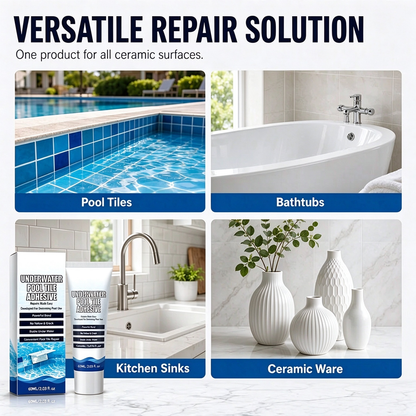 🥳SUPER OFFERTA 2026🥳💞OLTRE 50.000 VENDUTI!💧🔧Adesivo subacqueo ad alta resistenza per piastrelle piscina. Incolla istantaneamente sott’acqua, non devi svuotare la piscina e non serve un tecnico.