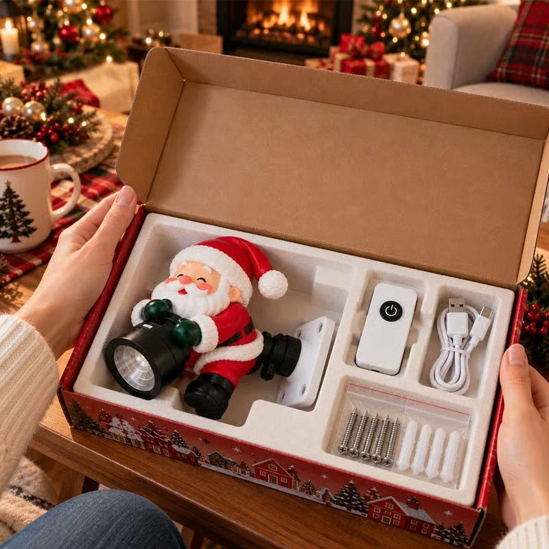 🎅✨ Santa Christmas Welcome Projector