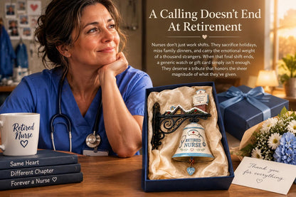 🎁 50% OFF ❤️ Retired Nurse Door Hanger™ – A Heartfelt Retirement Gift 🩺
