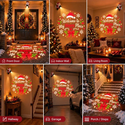 🎅✨ Santa Christmas Welcome Projector