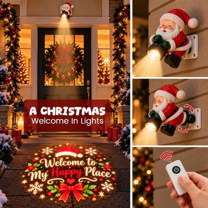 🎅✨ Santa Christmas Welcome Projector