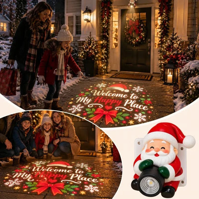 🎅✨ Santa Christmas Welcome Projector