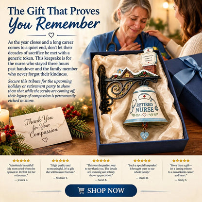 🎁 50% OFF ❤️ Retired Nurse Door Hanger™ – A Heartfelt Retirement Gift 🩺