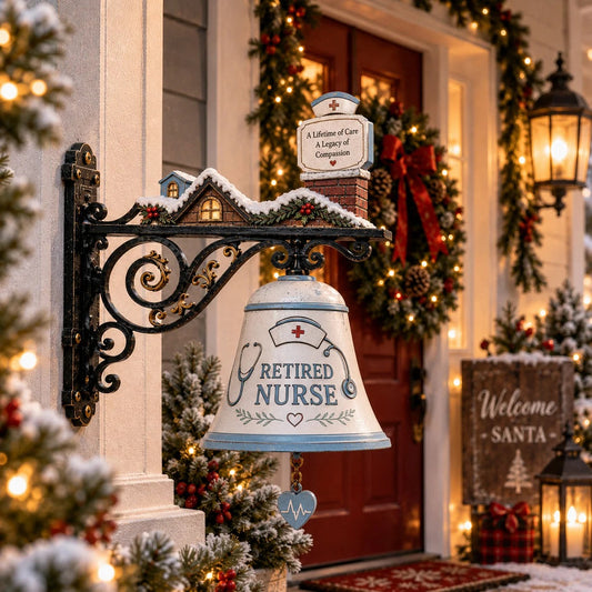 🎁 50% OFF ❤️ Retired Nurse Door Hanger™ – A Heartfelt Retirement Gift 🩺