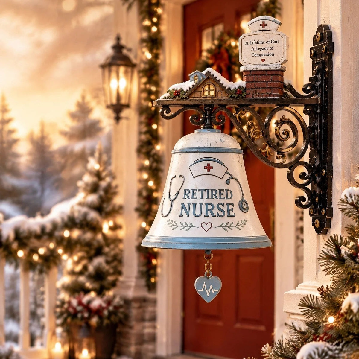 🎁 50% OFF ❤️ Retired Nurse Door Hanger™ – A Heartfelt Retirement Gift 🩺