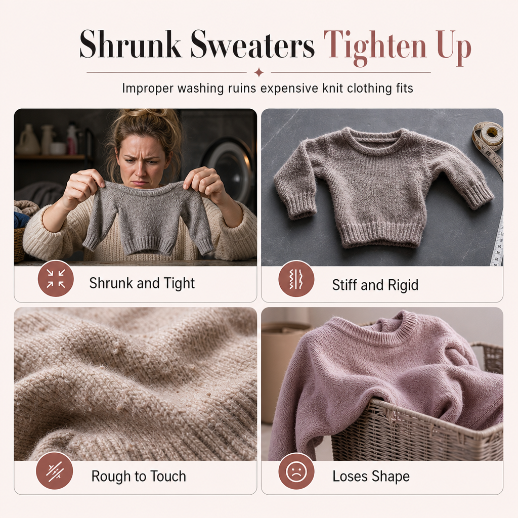🧶 Wool & Cashmere Sweater Softening and Reshaping Care⏳