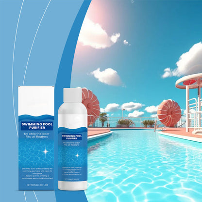 💧 Purifying liquid for pools – crystal-clear water, effortlessly! ✨ Say goodbye to green water and harsh chemicals – enjoy healthy, natural swimming every time. 🏊‍♂️💙