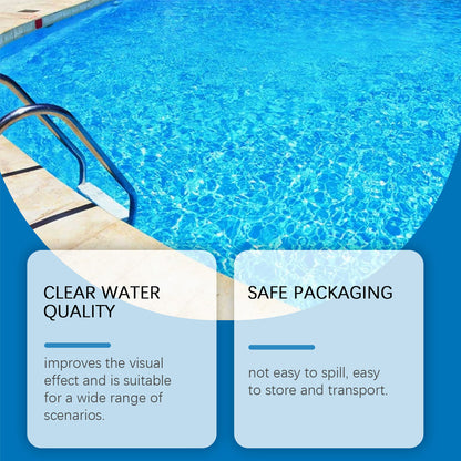 💧 Purifying liquid for pools – crystal-clear water, effortlessly! ✨ Say goodbye to green water and harsh chemicals – enjoy healthy, natural swimming every time. 🏊‍♂️💙