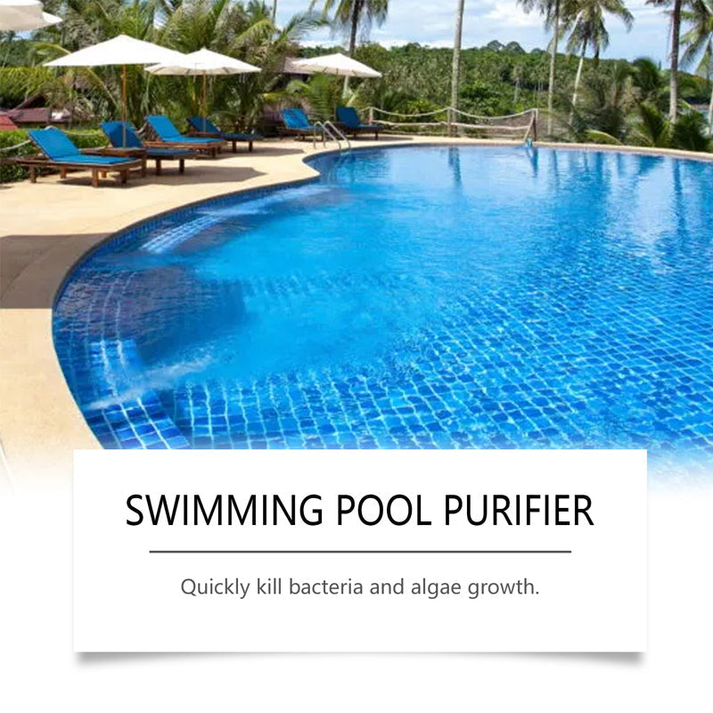 💧 Purifying liquid for pools – crystal-clear water, effortlessly! ✨ Say goodbye to green water and harsh chemicals – enjoy healthy, natural swimming every time. 🏊‍♂️💙