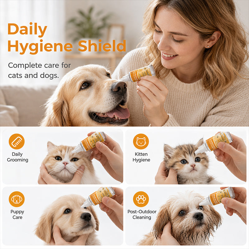 Dogs and cats in a pet grooming setting