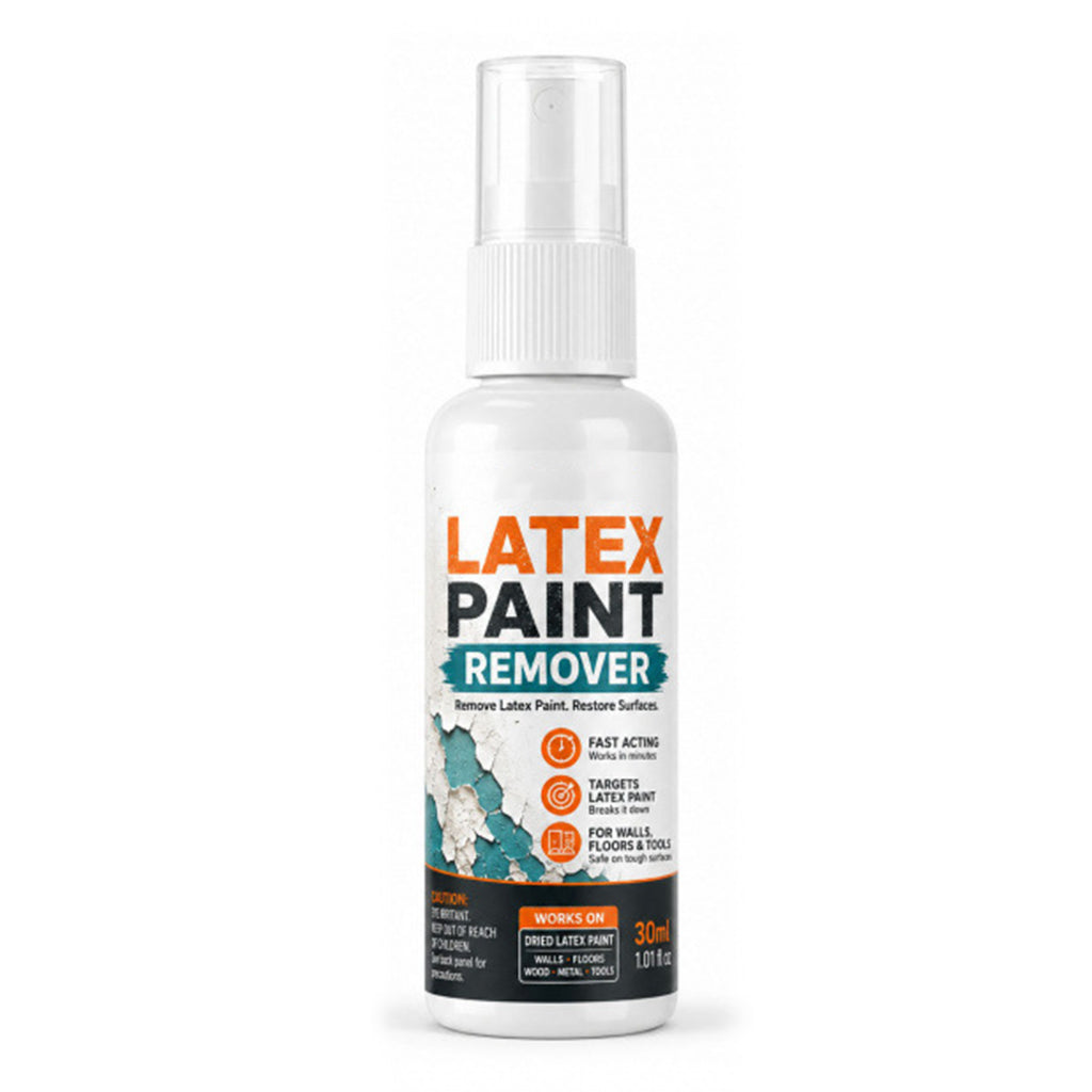 🏠 NU 50% KORTING! Multi-Oppervlak Latex Verfverwijderaar Spray – Snelwerkende Verfstripper, Lost Gedroogde Latexvlekken Op In Minuten, Verfverwijderaar met Schraper voor Renovatie & Reparatie
