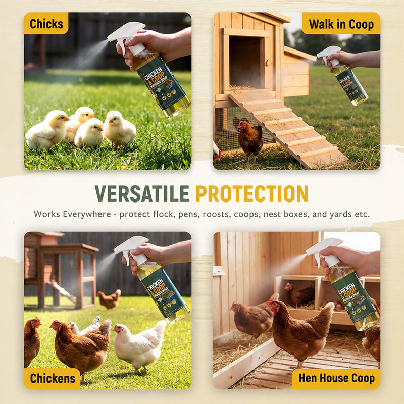 📢📢LIMITED-TIME 50% OFF!⚡🐔Poultry & Chicken Coop Mite and Lice Spray❄️